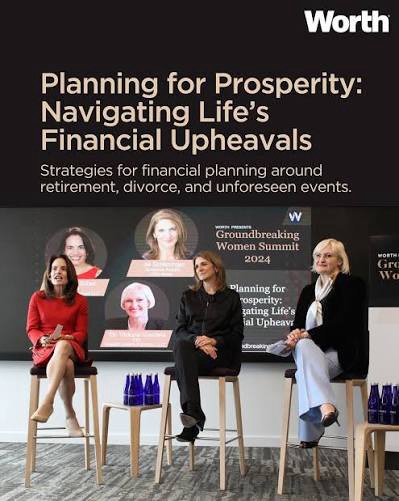 Victoria Vysotina participating in the Planning for Prosperity panel at the Worth Groundbreaking Women Summit